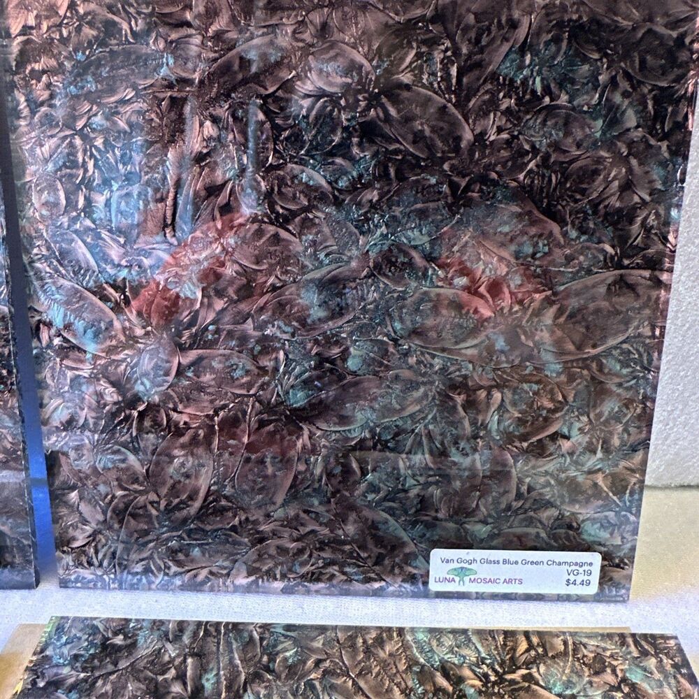 Van Gogh Class Blue Green Champagne Luna  Mosaic Art VG-19 5 Piece